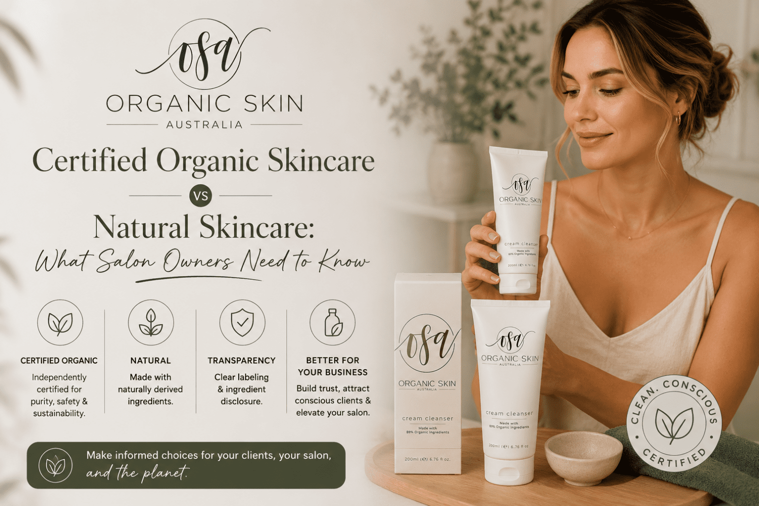 Organic vs Natural Skincare: The Salon Owner Guide