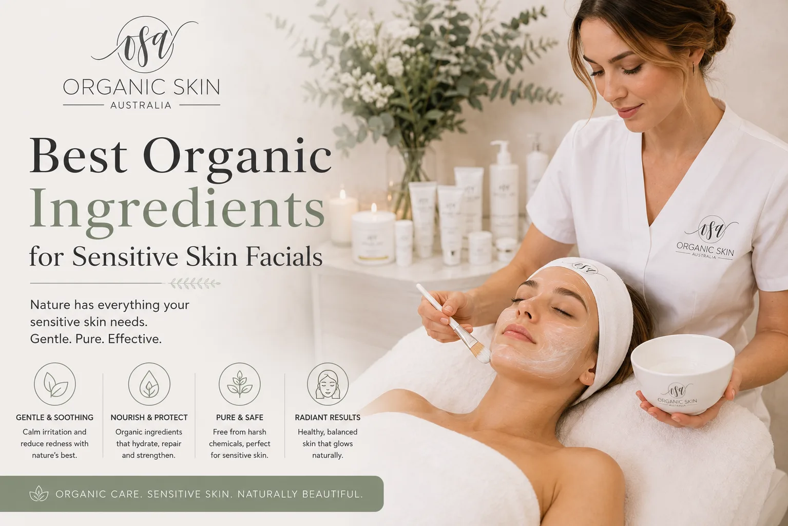 Best Organic Ingredients for Sensitive Skin Facials